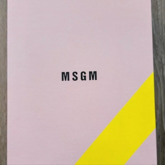 *SOLD*MSGM Oversized Sole Sneaker Italian Leather EUC sz 40 EU $600 Retail - Picture 9 of 9